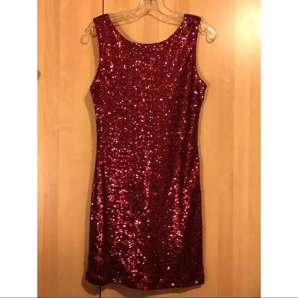 Ruby Red Sequin Dress